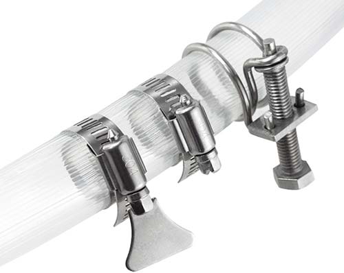 三种常用的自来水管不锈钢喉箍图